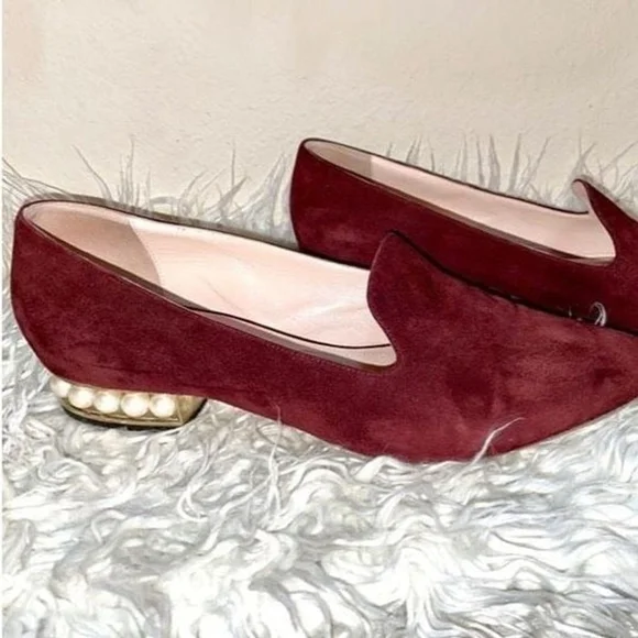 Nicholas Kirkwood Suede Loafers with pearl accents - Picture 2 of 11